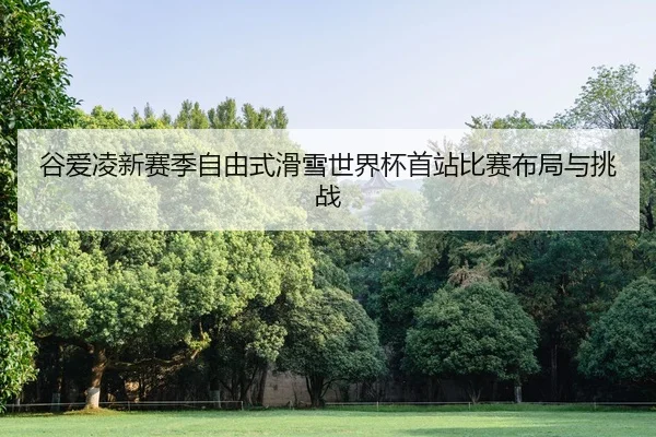 谷爱凌新赛季自由式滑雪世界杯首站比赛布局与挑战